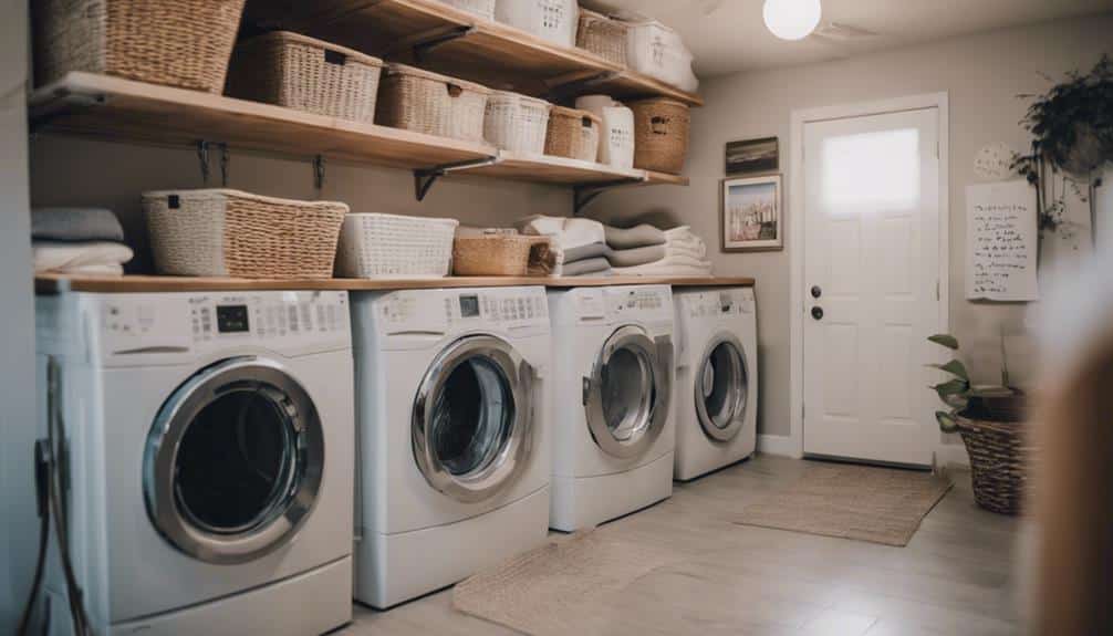 efficient tidy laundry space